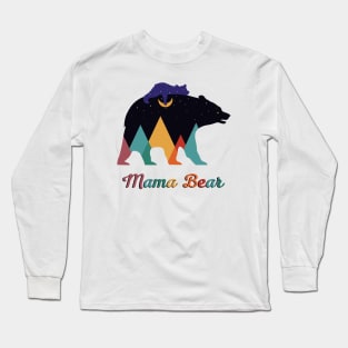 Mama Bear Abstract Geometry Design Long Sleeve T-Shirt